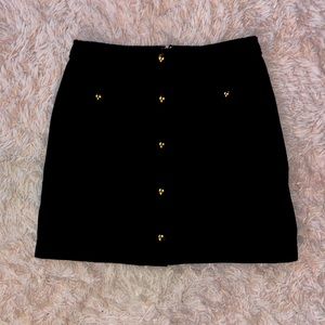 The Loft Black Wool Skirt